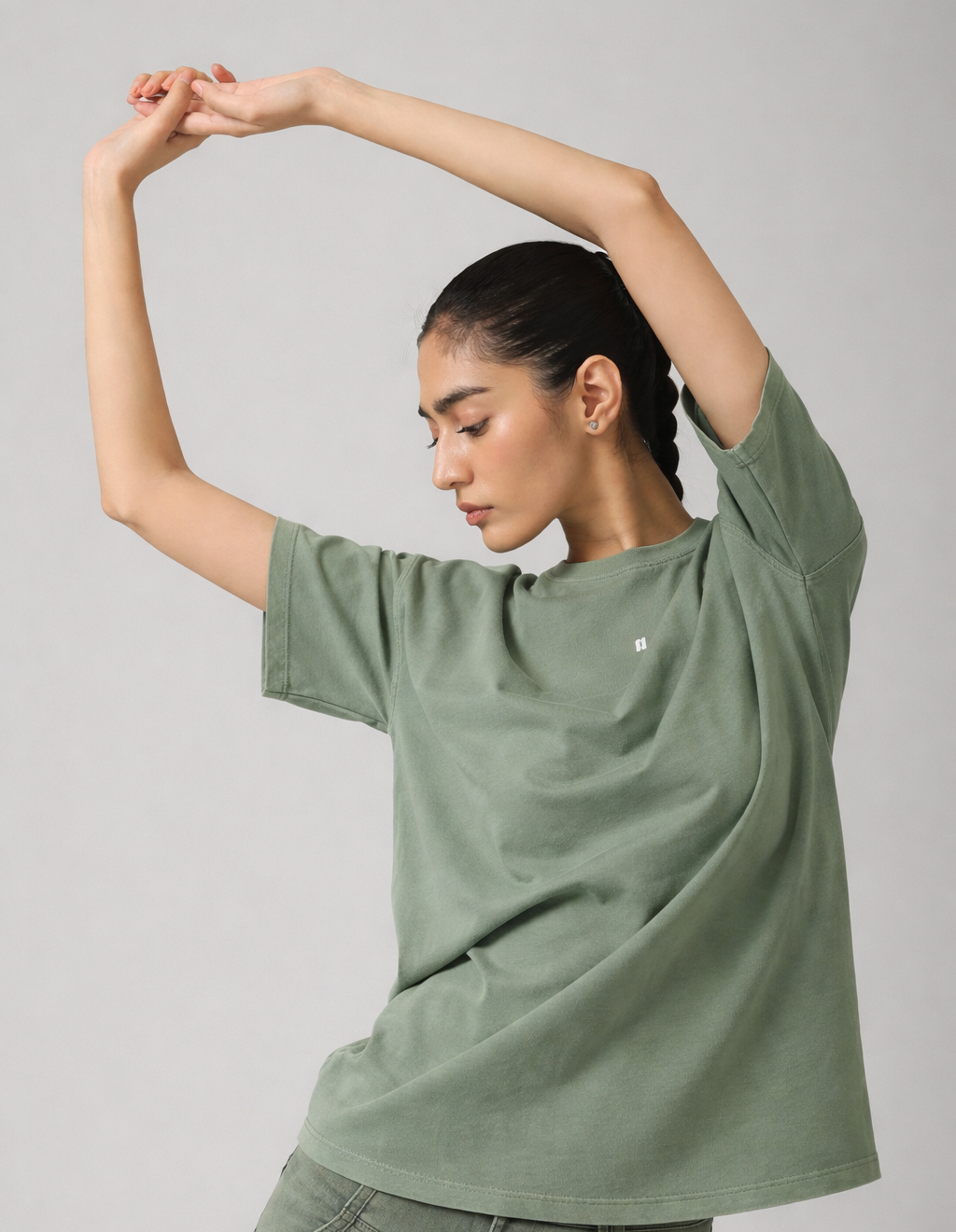 AirSupima® Sage Green Oversized Tee