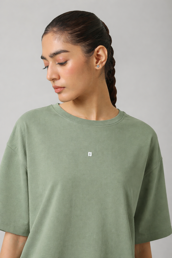 AirSupima® Sage Green Oversized Tee