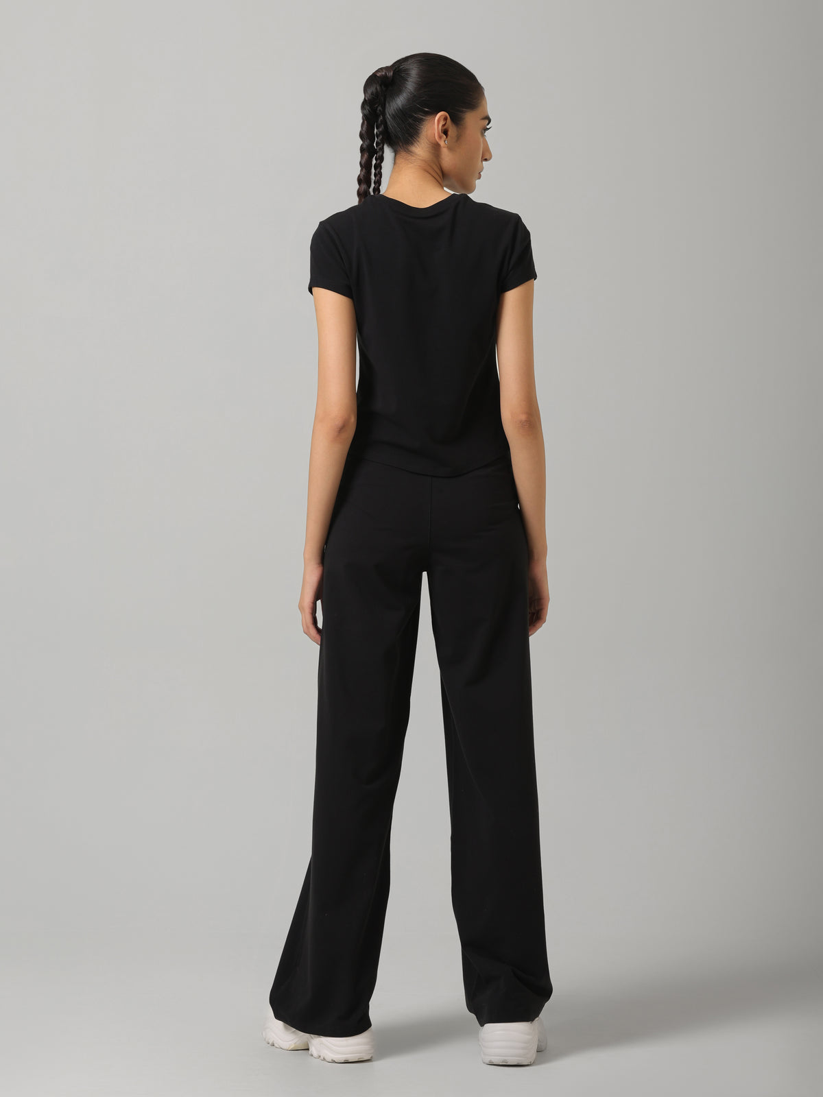 SculptCotton® Black Everyday Straight Pant