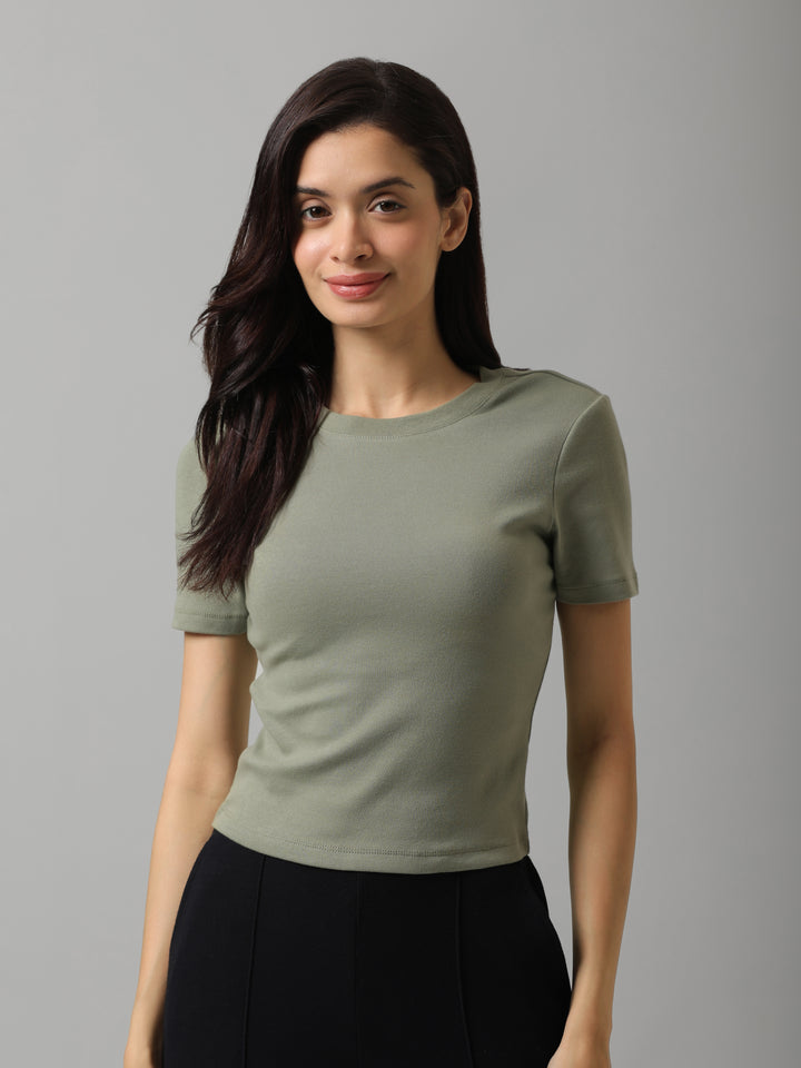 Everyday Sage Green Rib Tee