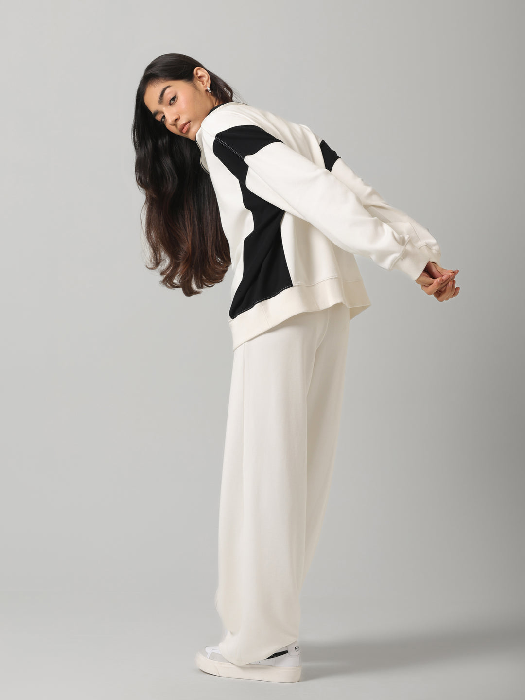 CloudFoma® Black Colourblock Long Set