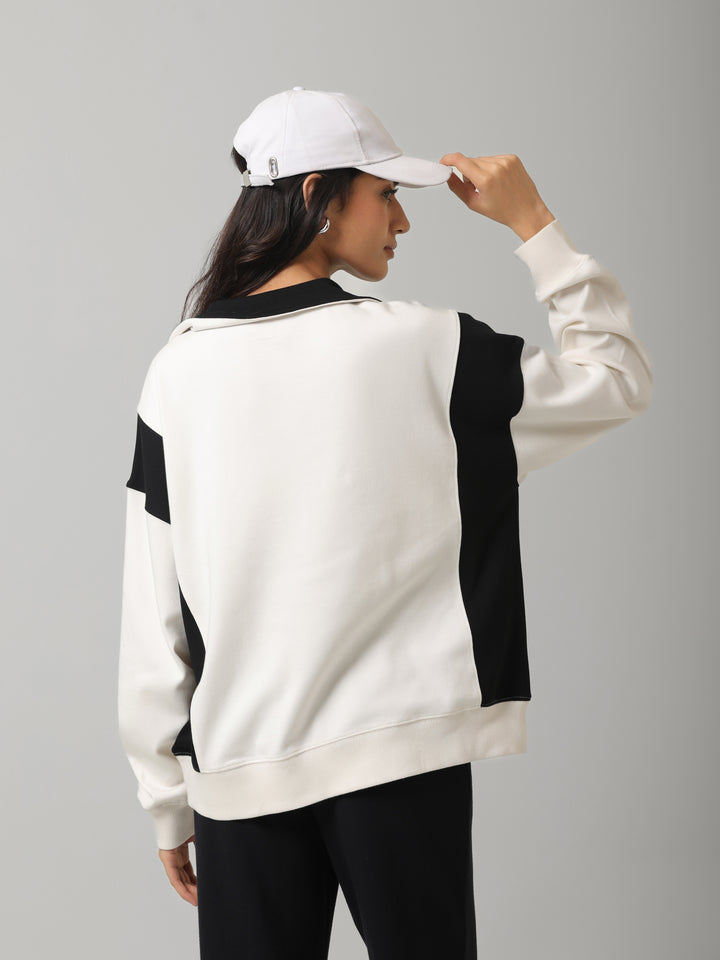 CloudFoma® Colourblock Half-Zip Long Pullover