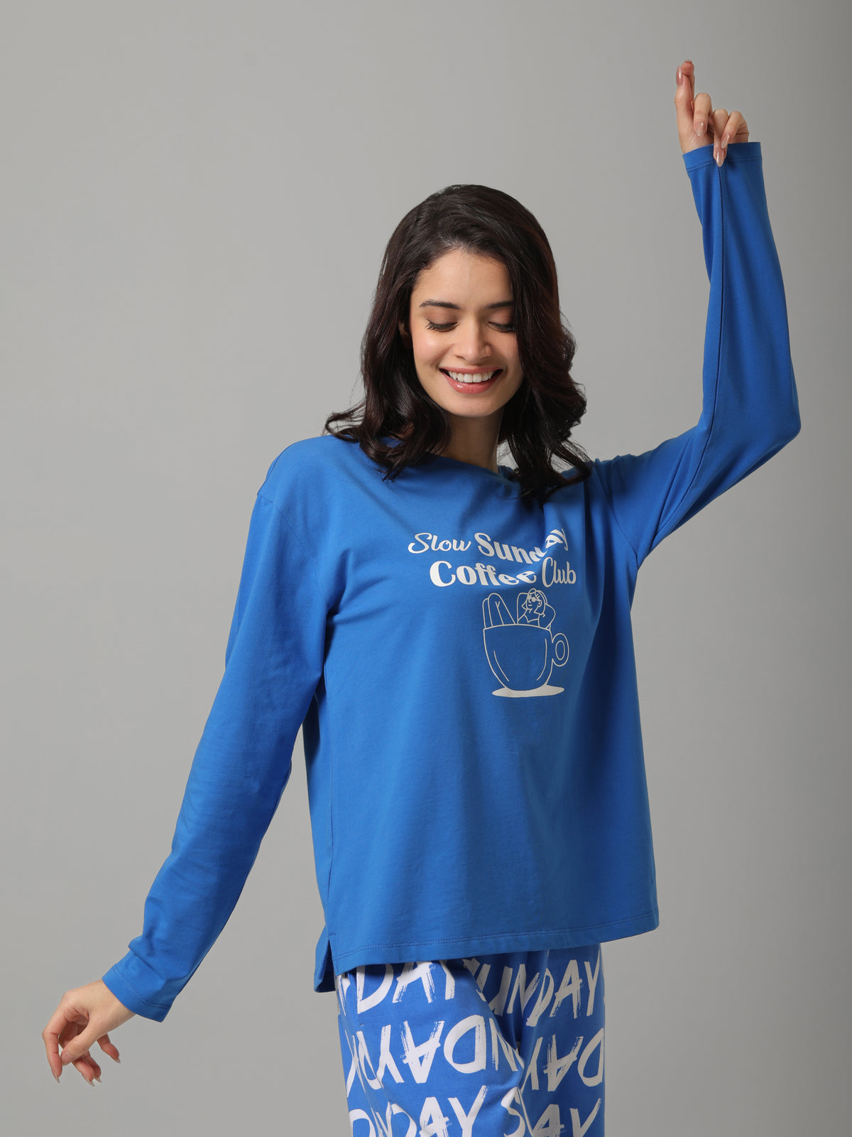 Slow Sunday Long Sleeve Cotton tee