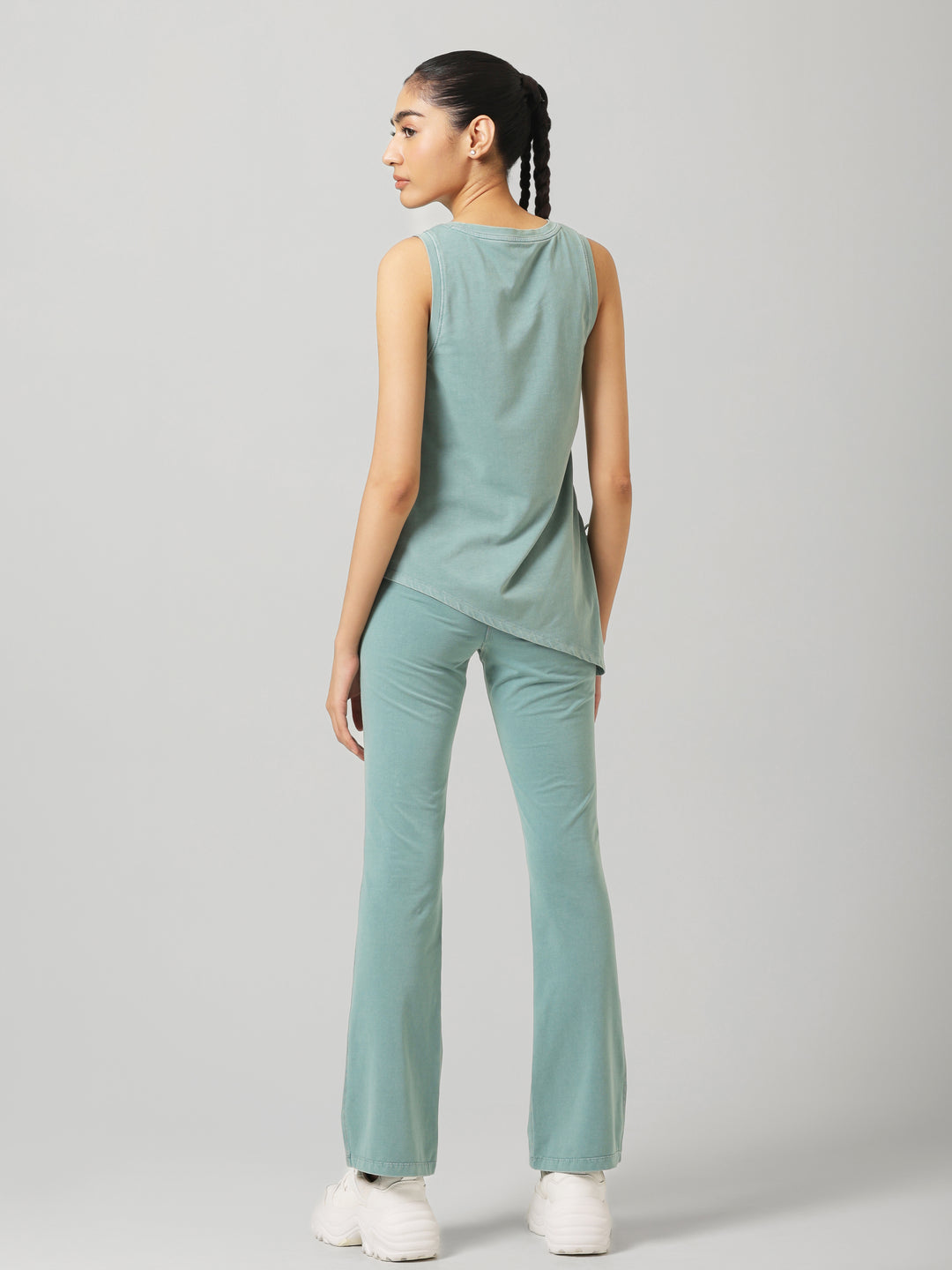 SculptCotton® Washed Aqua Bootcut Pant