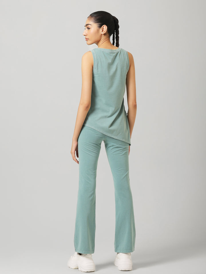 SculptCotton® Washed Aqua Bootcut Pant