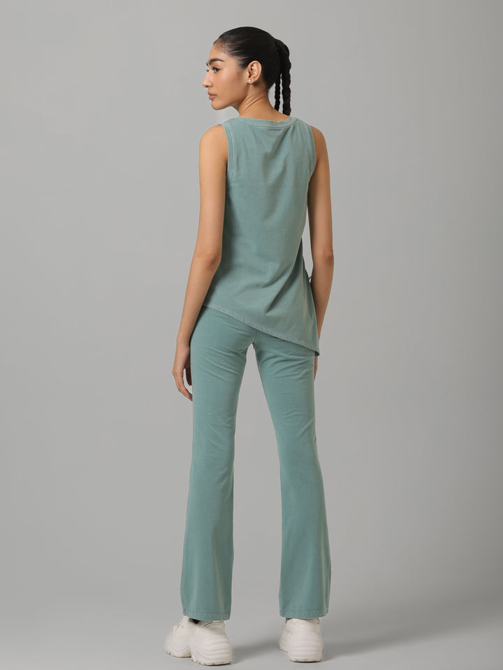 SculptCotton® Washed Aqua Bootcut Pant
