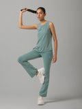 SculptCotton® Washed Aqua Bootcut Set