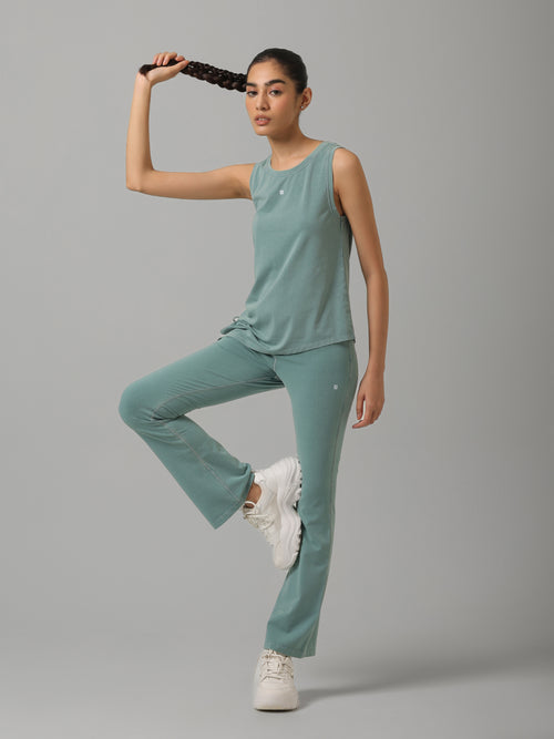 SculptCotton® Washed Aqua Bootcut Set