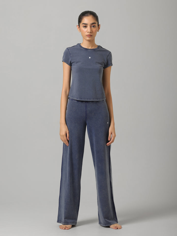 SculptCotton® Denim Blue Everyday Straight Pant