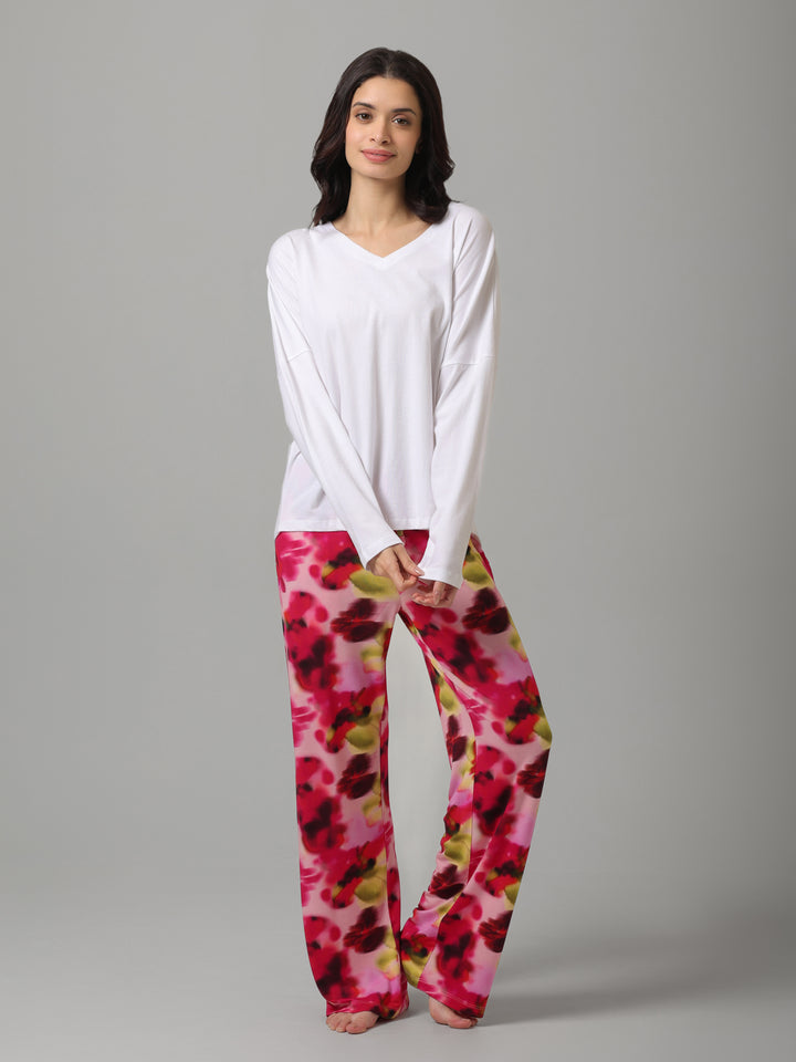 Buttery-Soft Floral Long Sleeve Pajama Set
