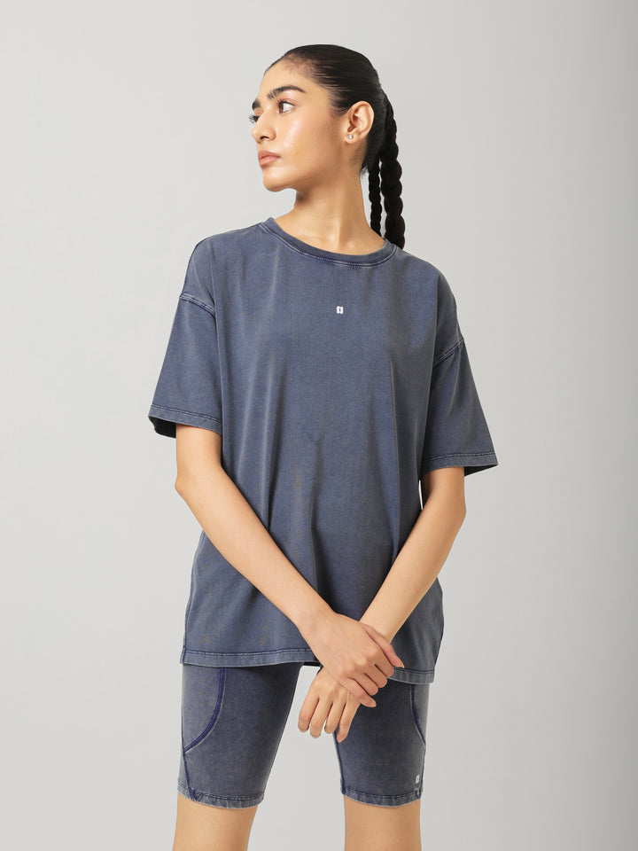 AirSupima® Denim wash Oversize Tee