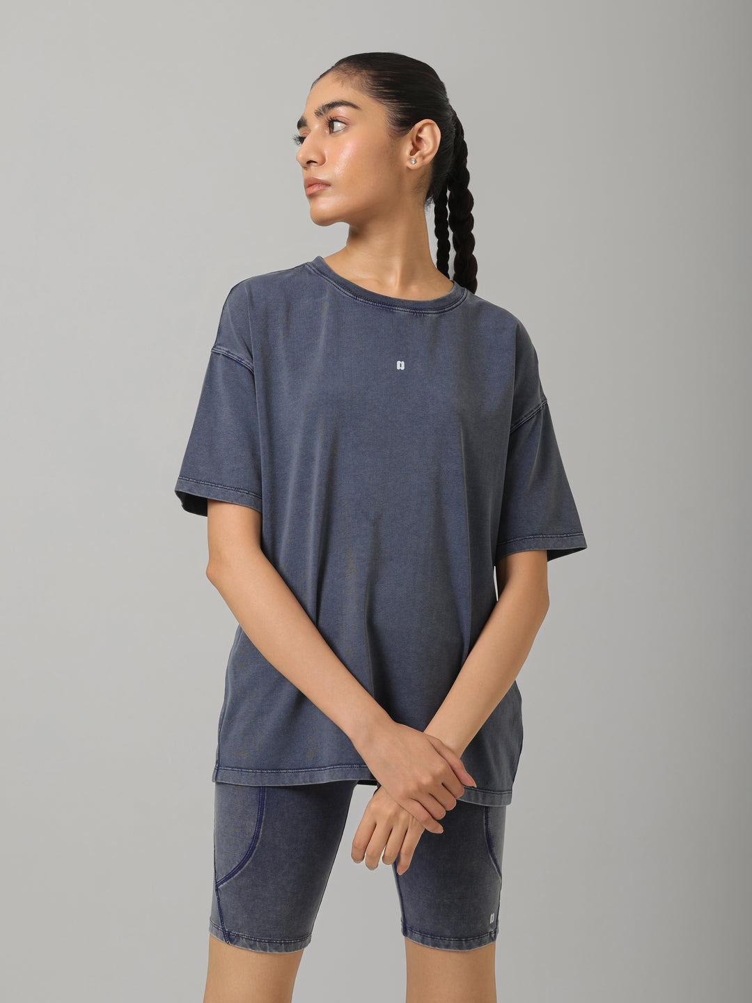 AirSupima® Deep Blue Oversized Tee