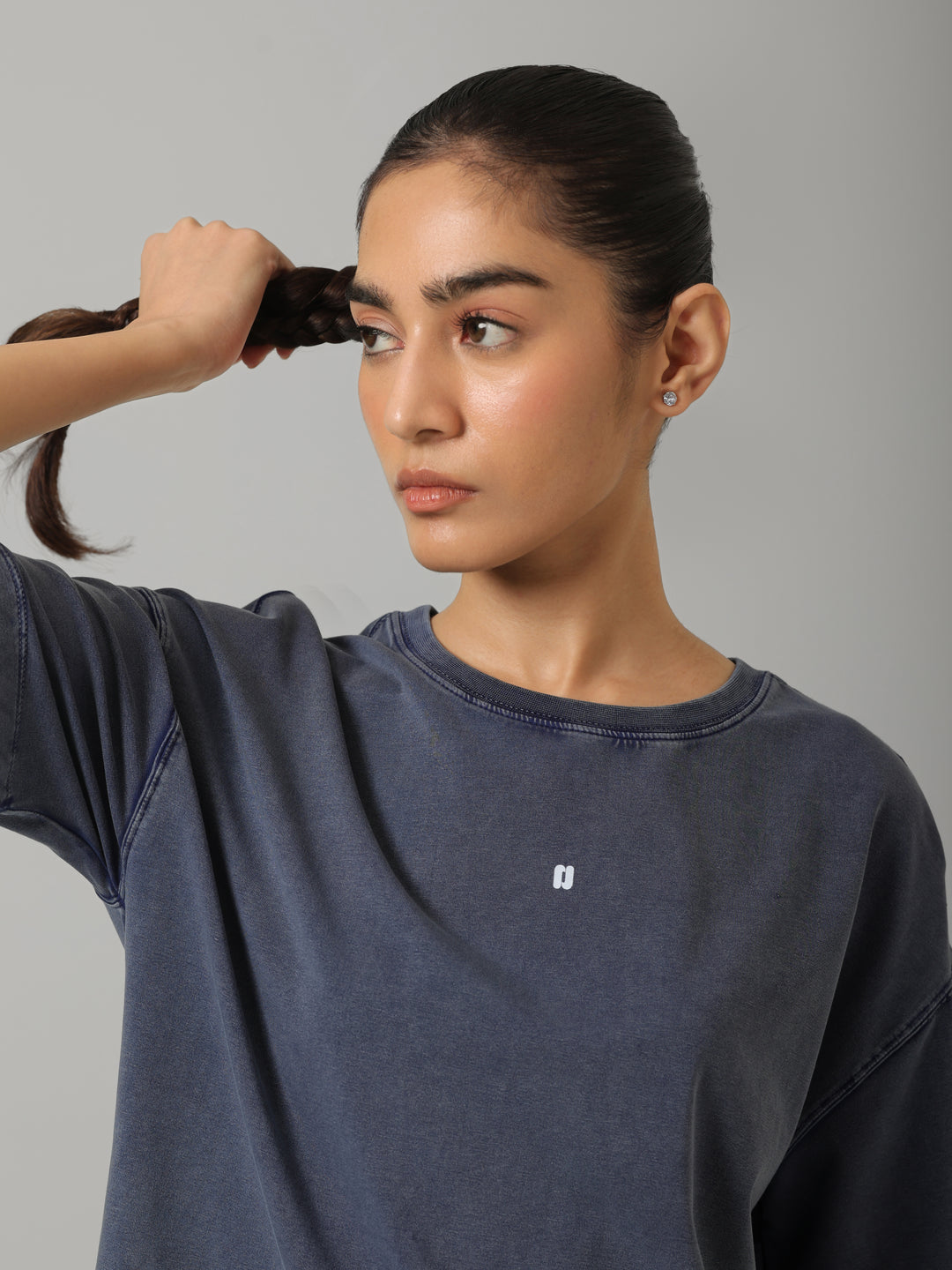 AirSupima® Denim wash Oversize Tee