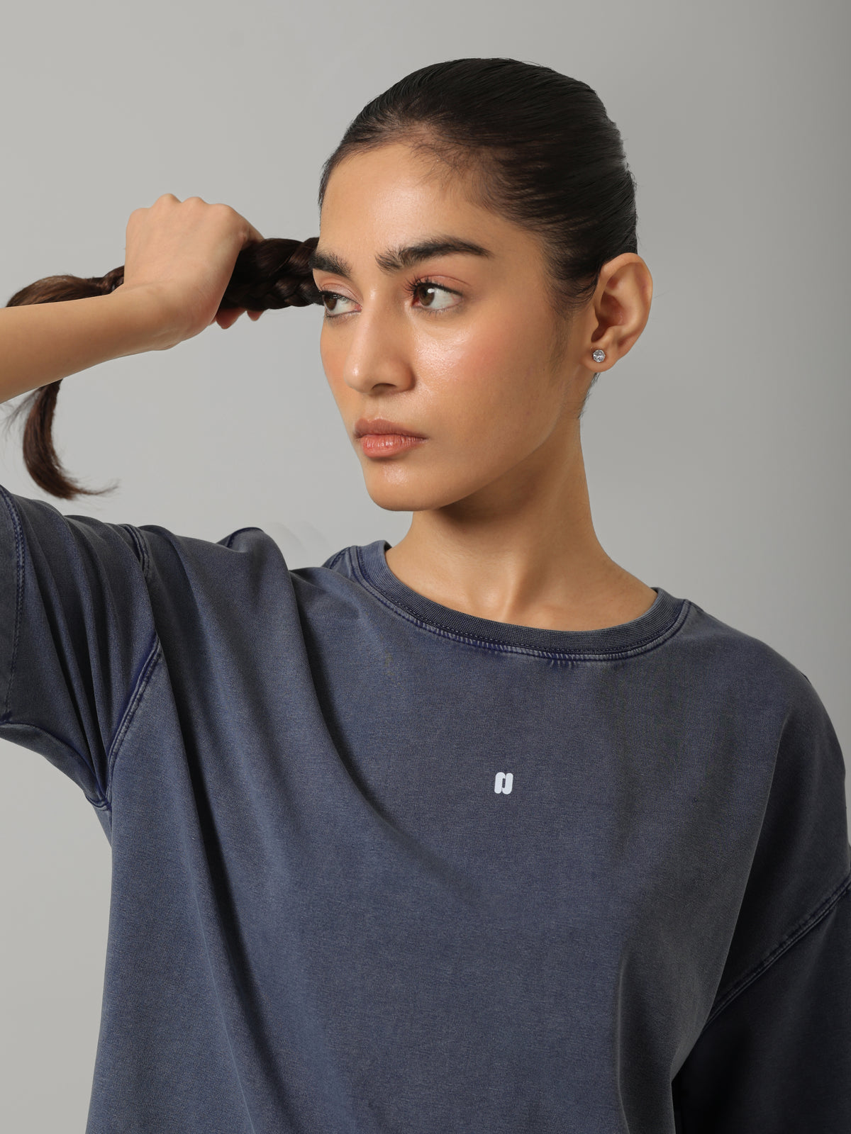 AirSupima® Denim wash Oversize Tee