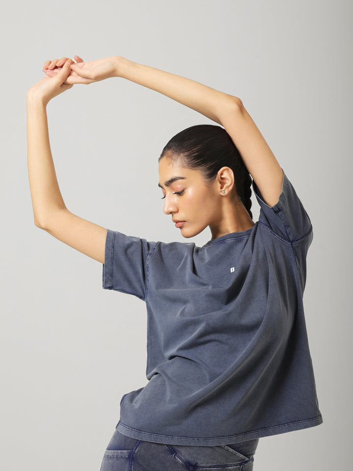 AirSupima® Denim wash Oversize Tee