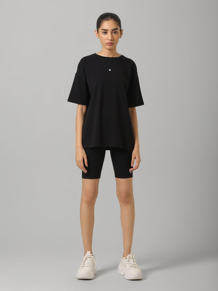 AirSupima® Black Oversized Tee