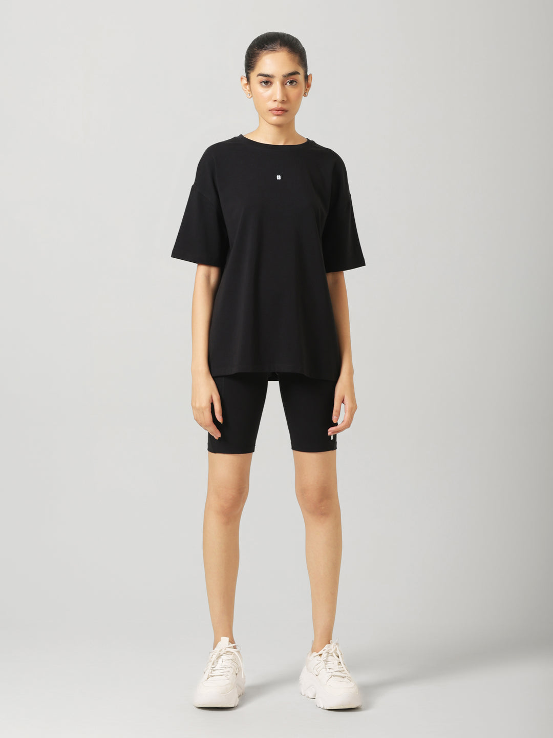 AirSupima® Black Oversized Tee