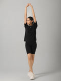 SculptCotton® Black Ride Shorts Set