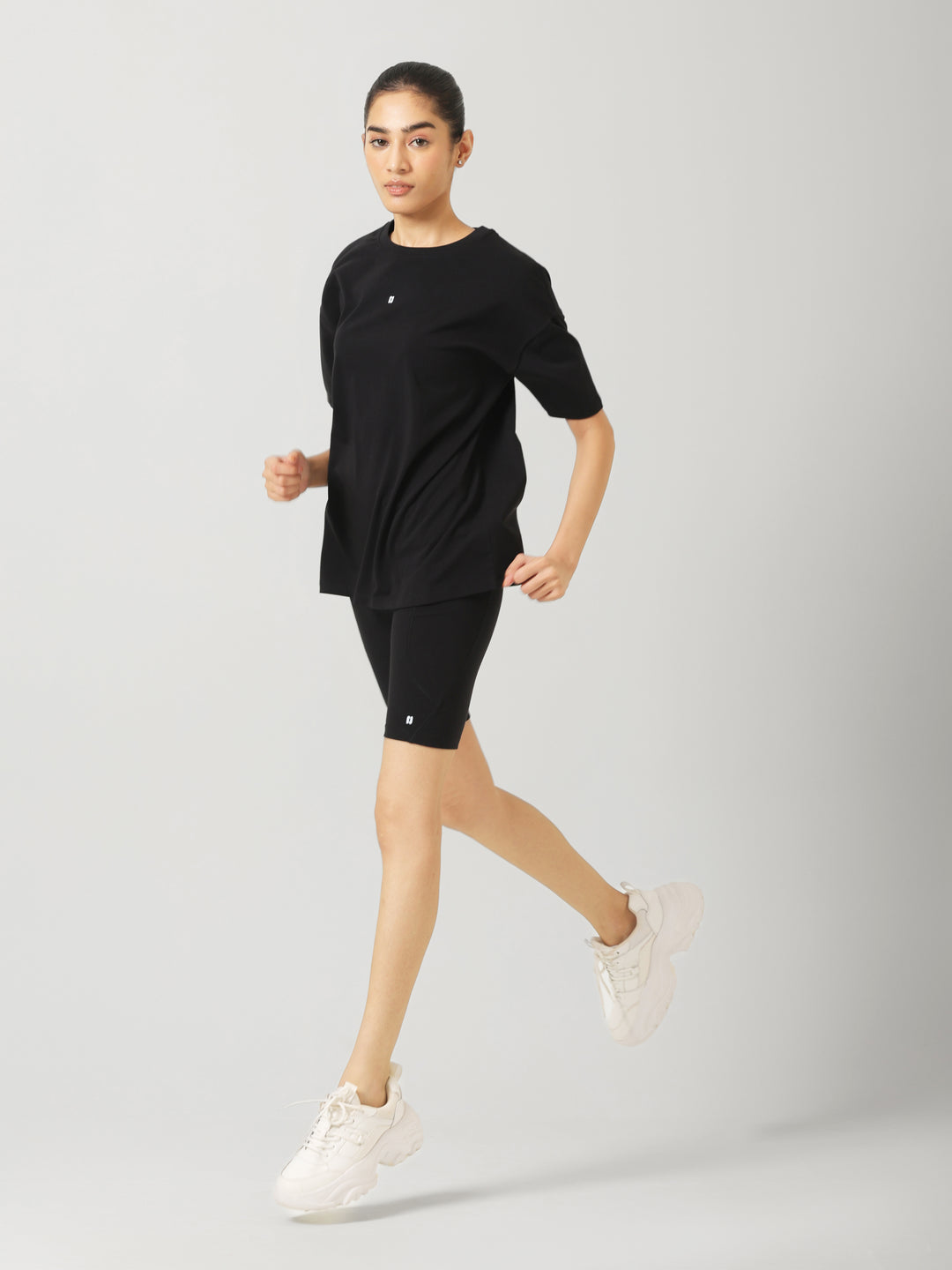 AirSupima® Black Oversized Tee