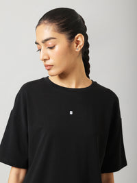 AirSupima® Black Oversized Tee