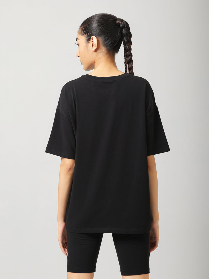 AirSupima® Black Oversized Tee