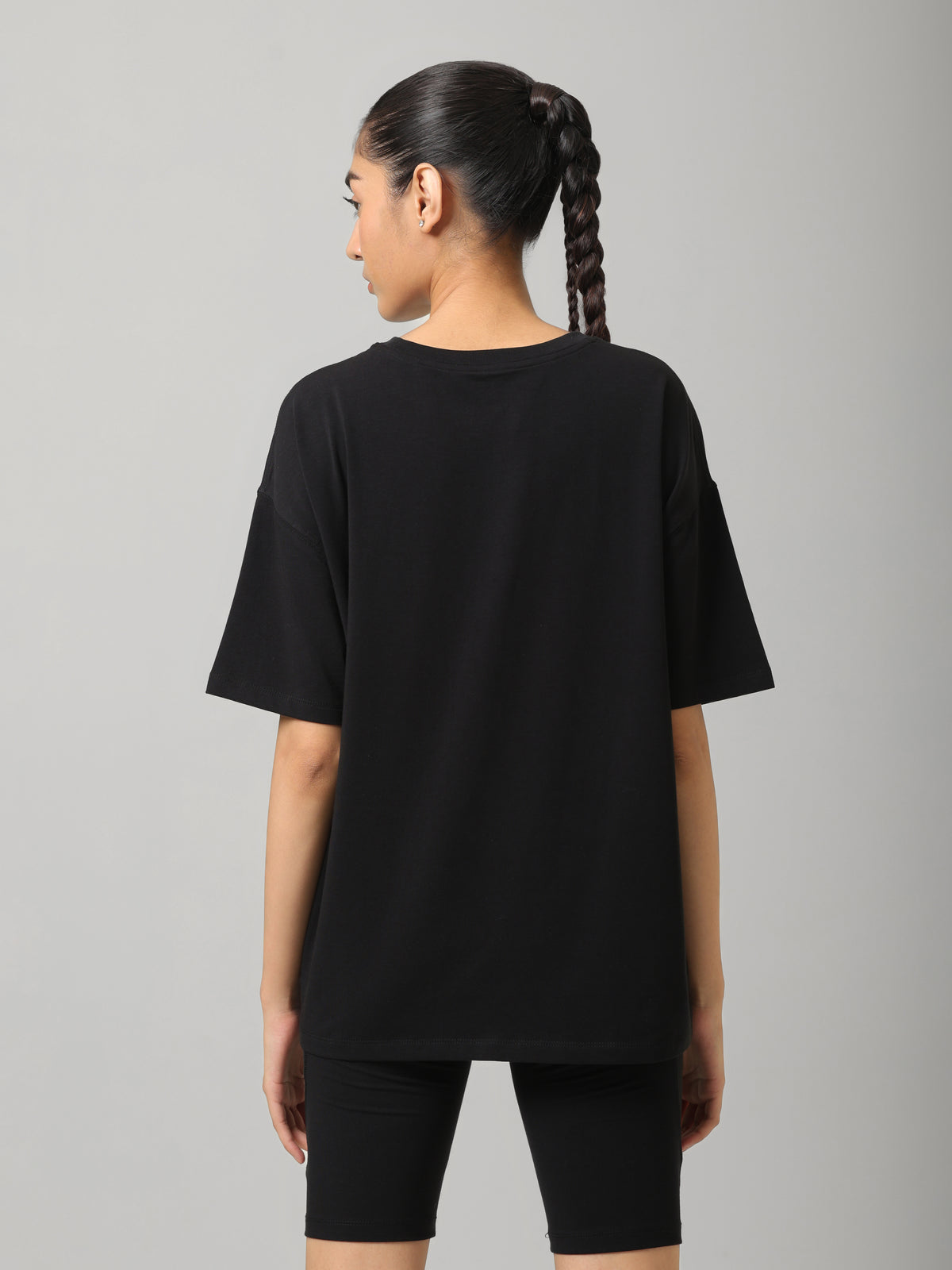AirSupima® Black Oversized Tee
