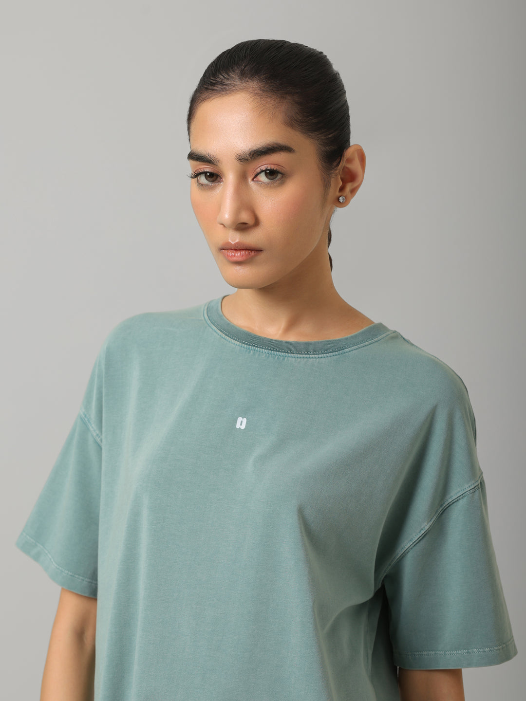 AirSupima® Washed Aqua Oversize Tee