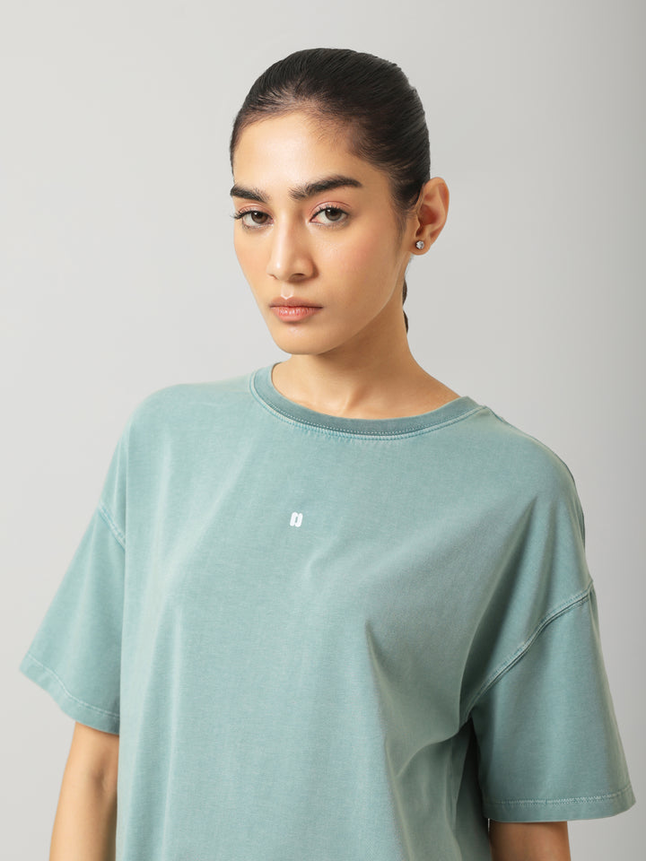 AirSupima® Washed Aqua Oversize Tee