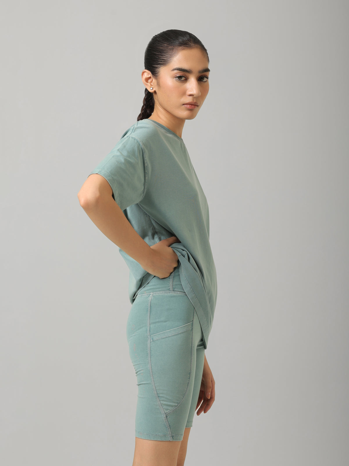 AirSupima® Washed Aqua Oversize Tee