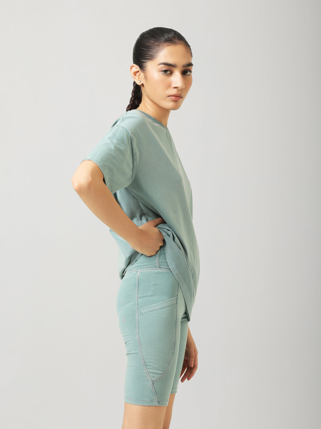 AirSupima® Washed Aqua Oversize Tee