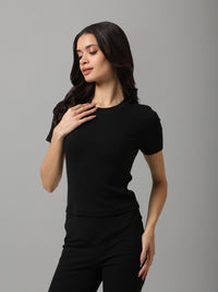 Everyday Black Rib Tee