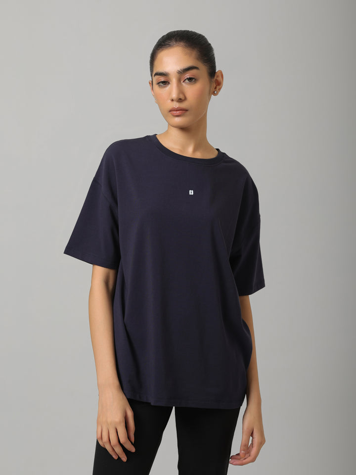 AirSupima® Deep Blue Oversized Tee