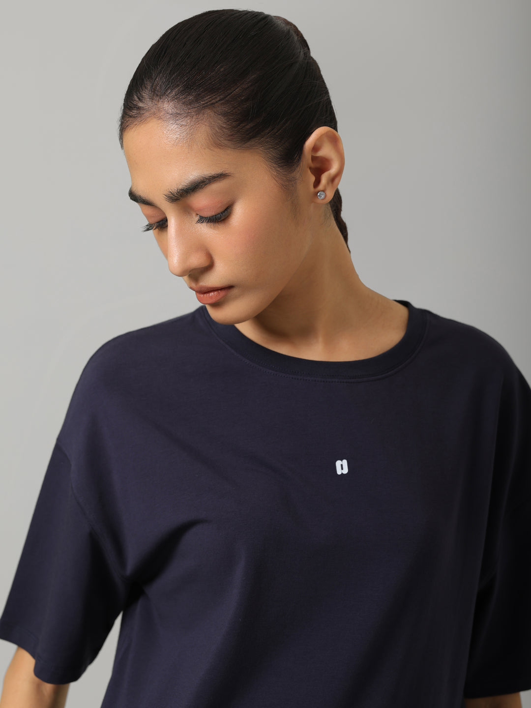 AirSupima® Deep Blue Oversized Tee