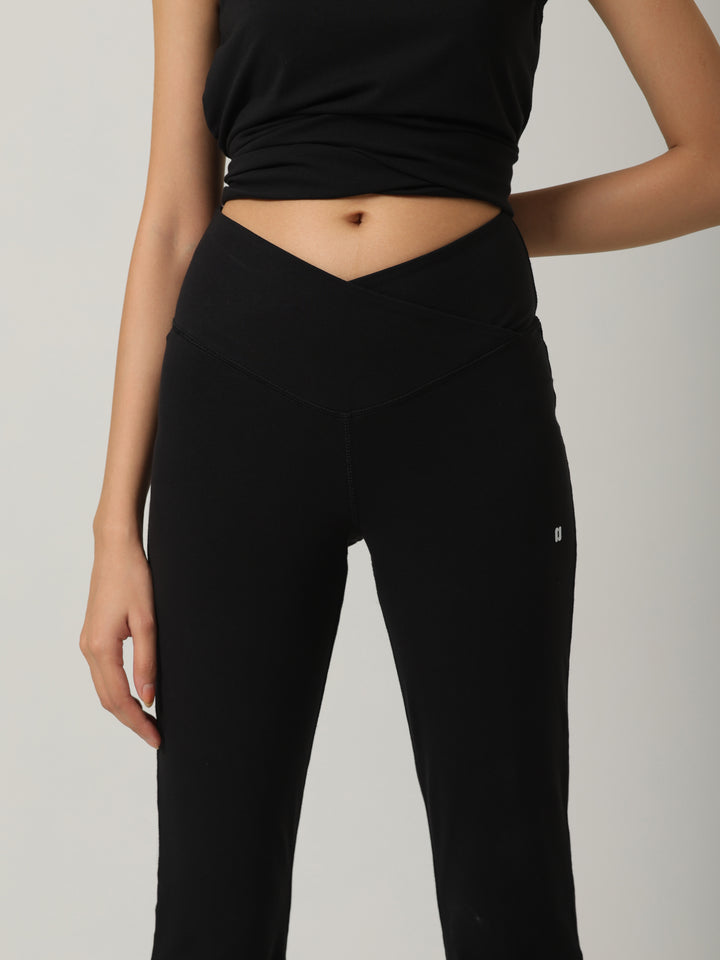 SculptCotton® Black Bootcut Set