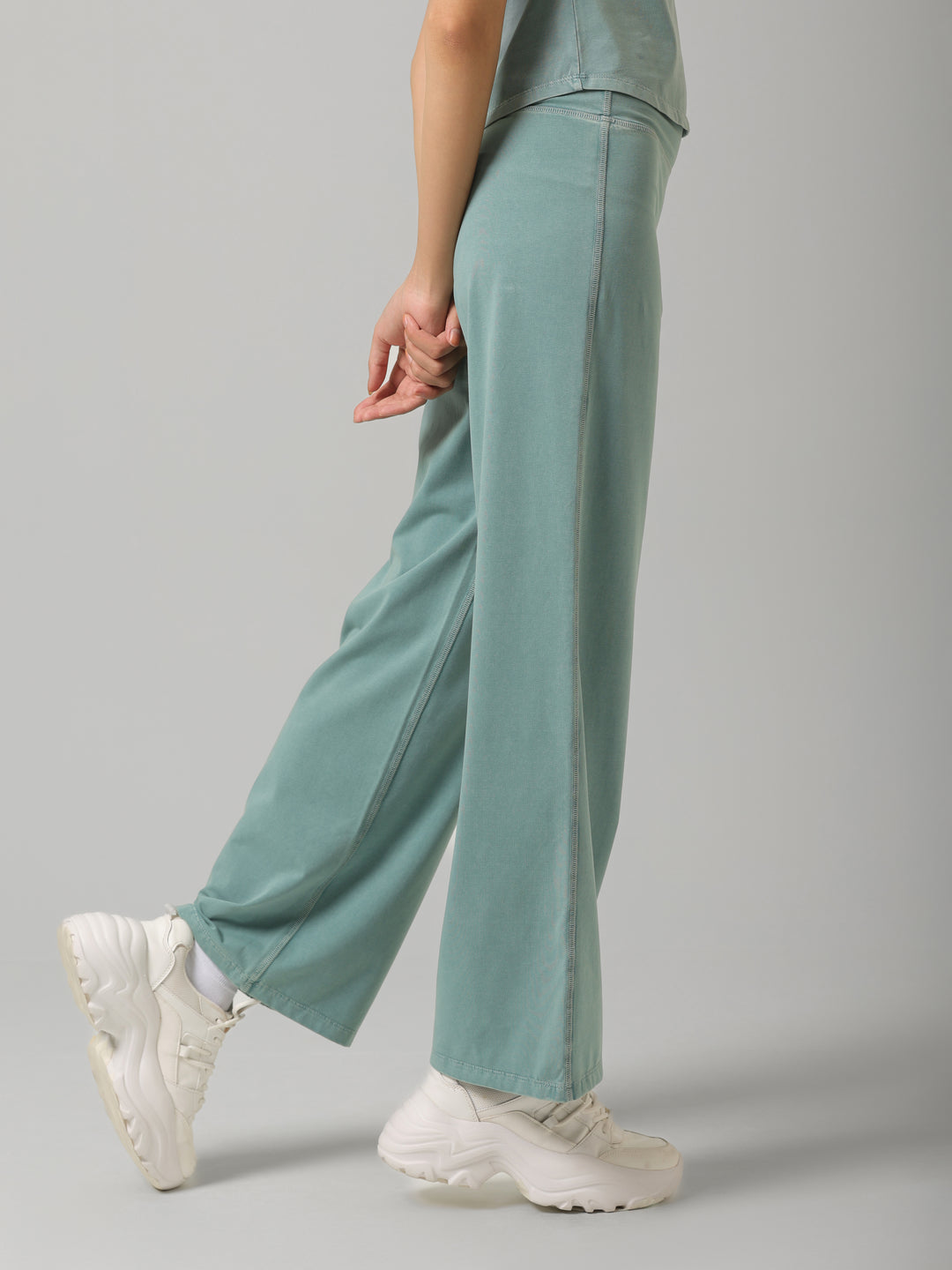 SculptCotton® Washed Aqua Everyday Straight Pant