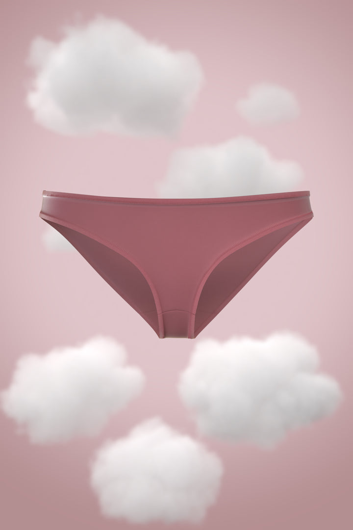 Supima Bikini Nessies displayed against a soft cloud background.