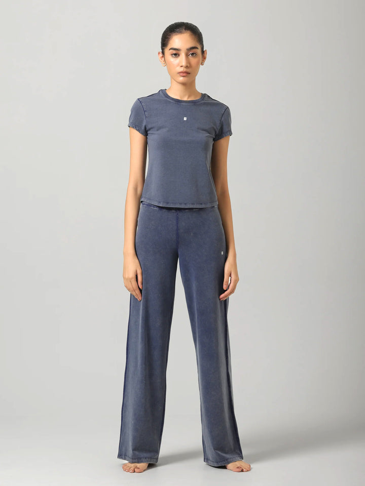 SculptCotton® Denim Blue Everyday Straight Pant