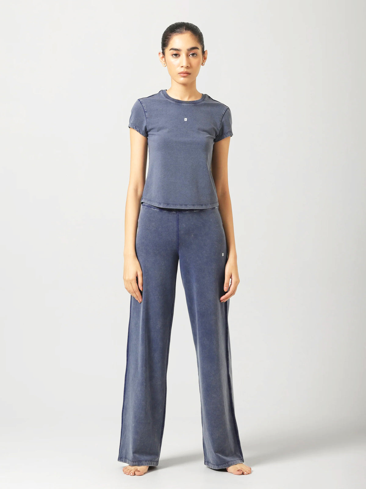 SculptCotton® Denim Blue Everyday Straight Pant
