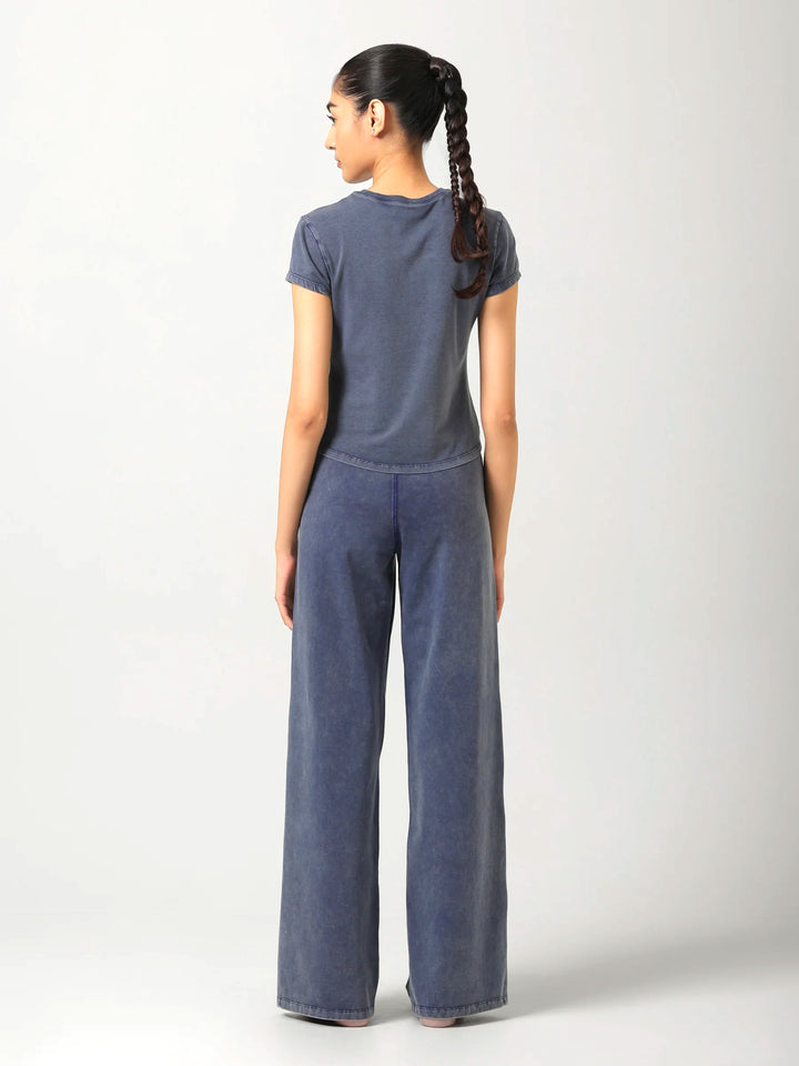 SculptCotton® Denim Blue Everyday Straight Pant