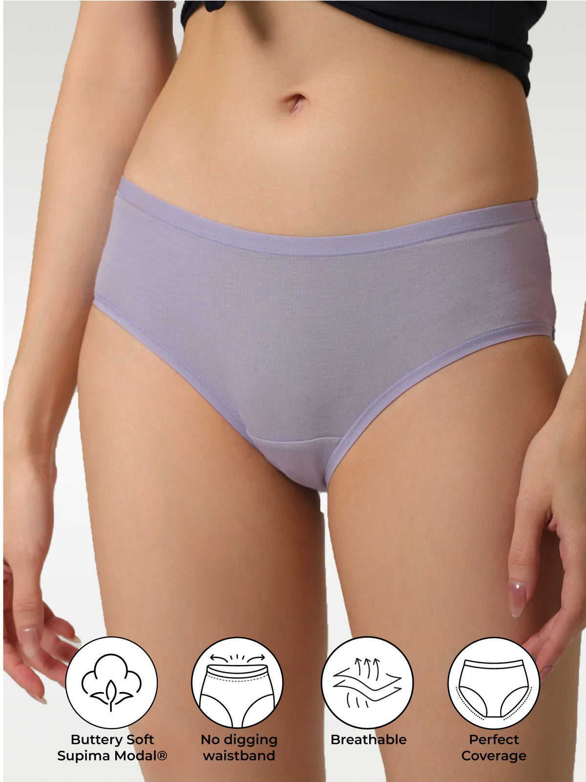 Cuddle Lilac Supima Modal Hipster Nessies