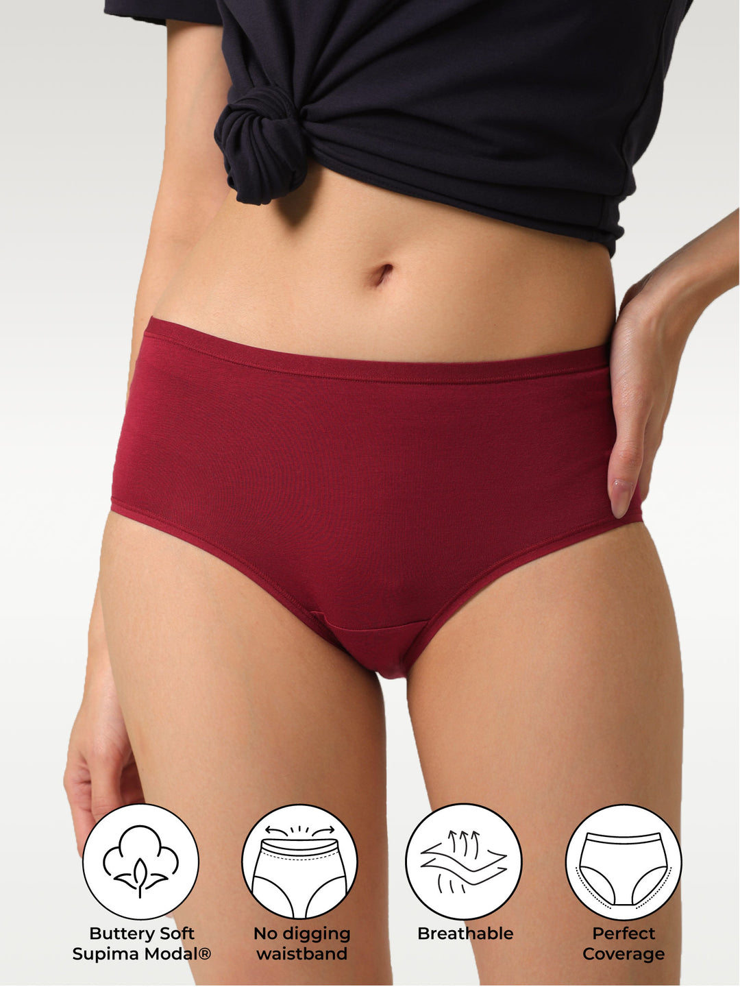 Glow Rouge Supima Modal Brief Nessies