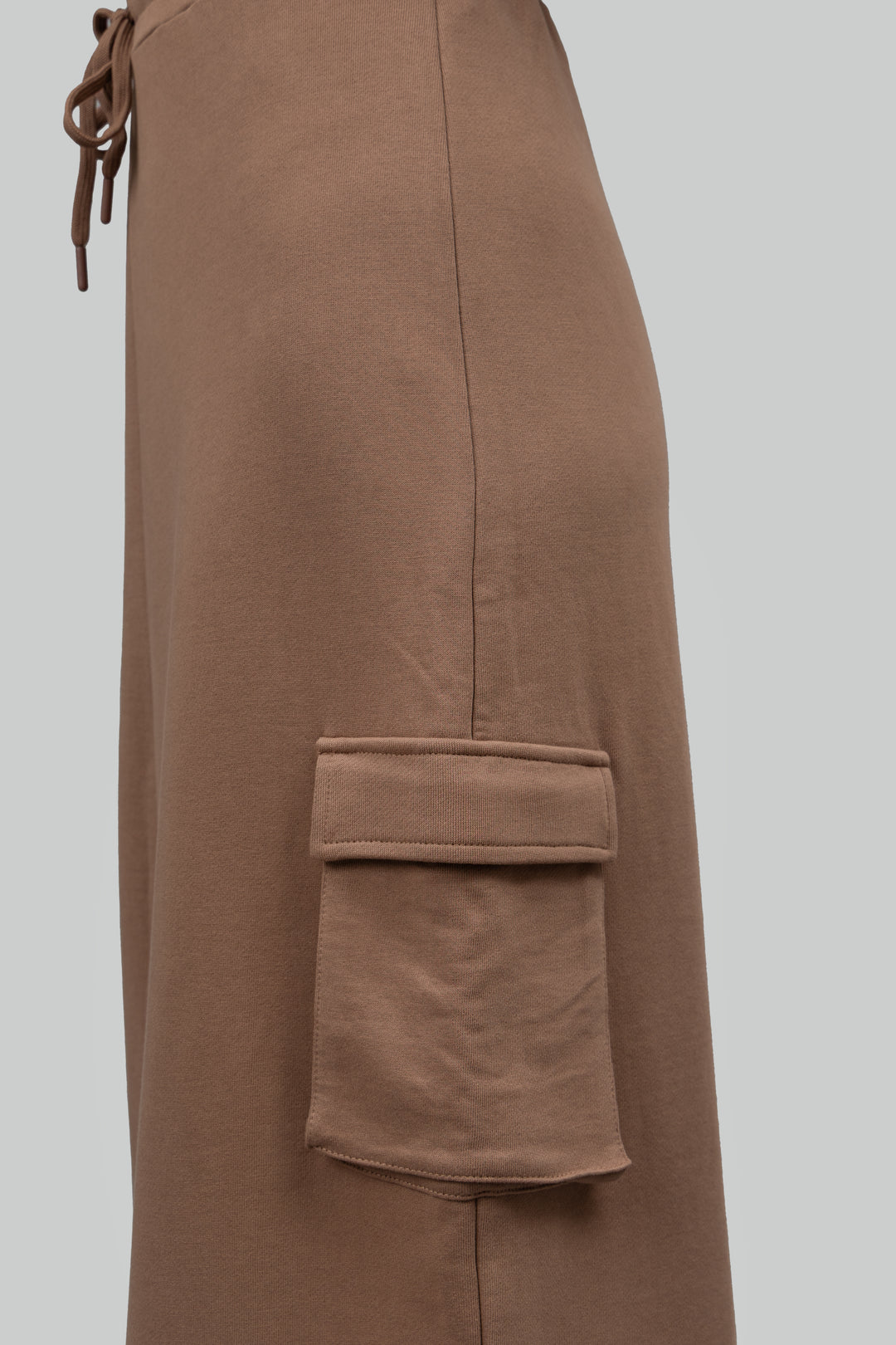 Mocha Cotton Terry Skirt