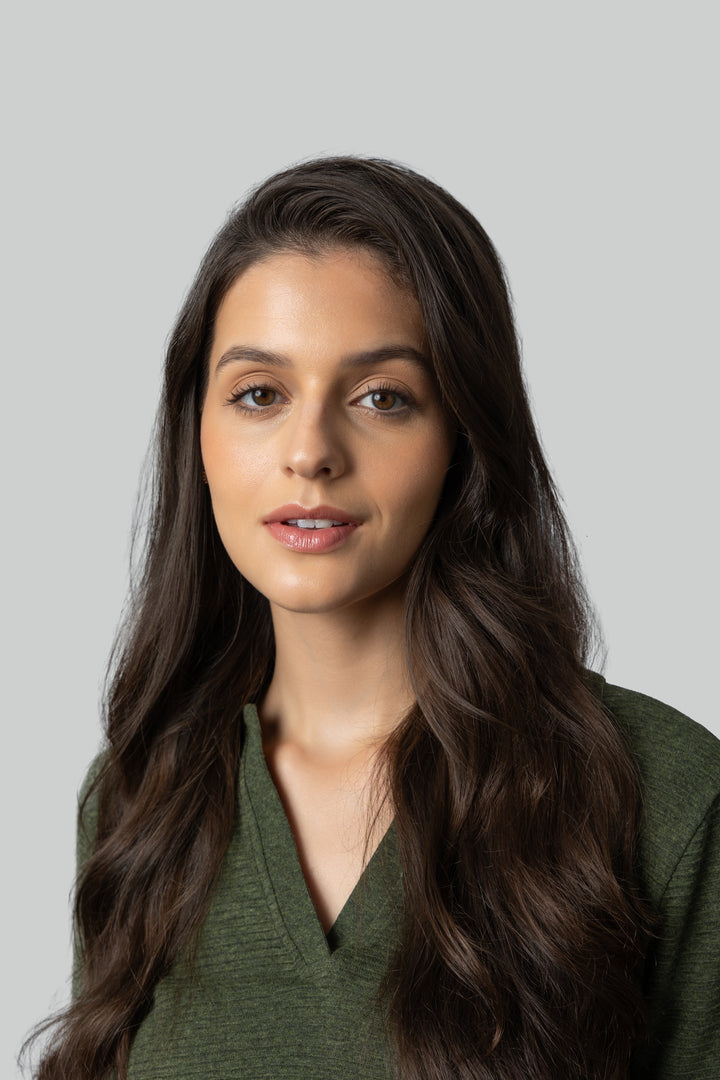 Olive Ottoman Rib Polo Top