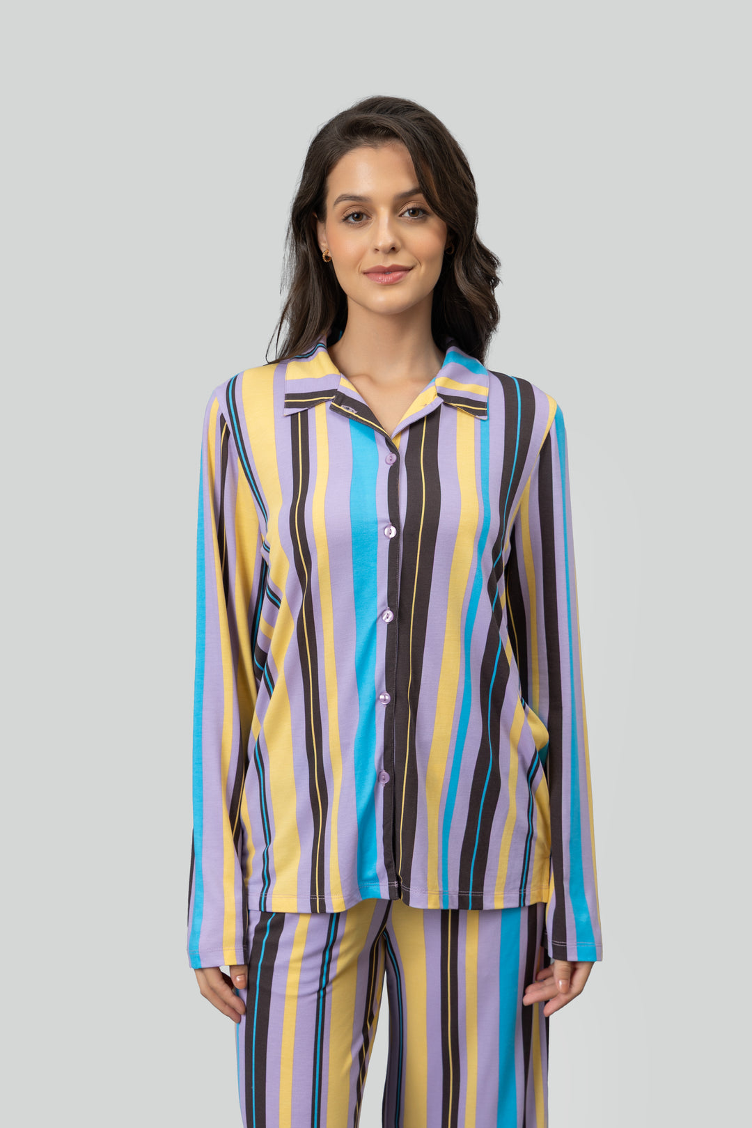 Striped Lounge Modal Shirt