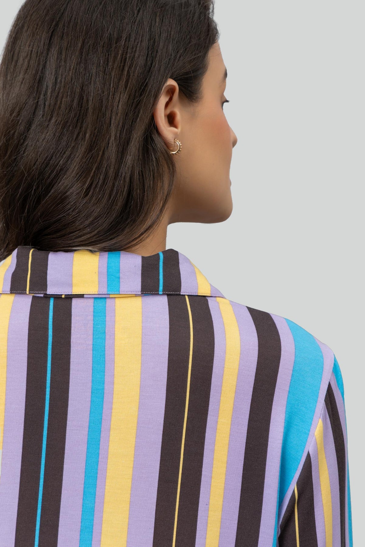 Striped Lounge Modal Shirt