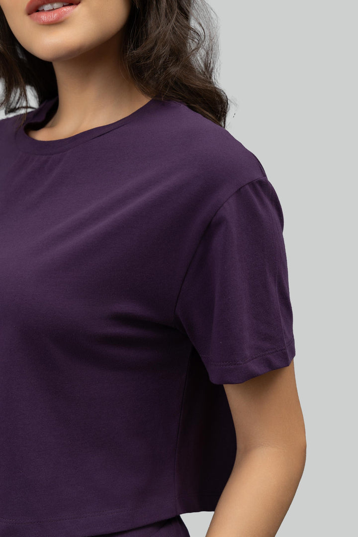 Everyday Plum Crop Top