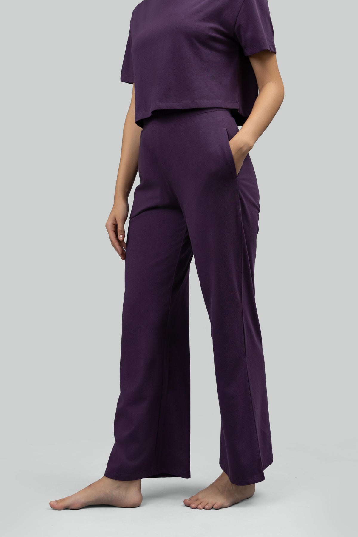 Soft Flare Plum Lounge Pants