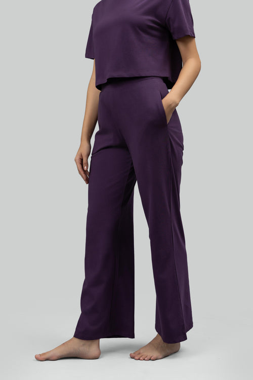 Soft Flare Plum Lounge Pants