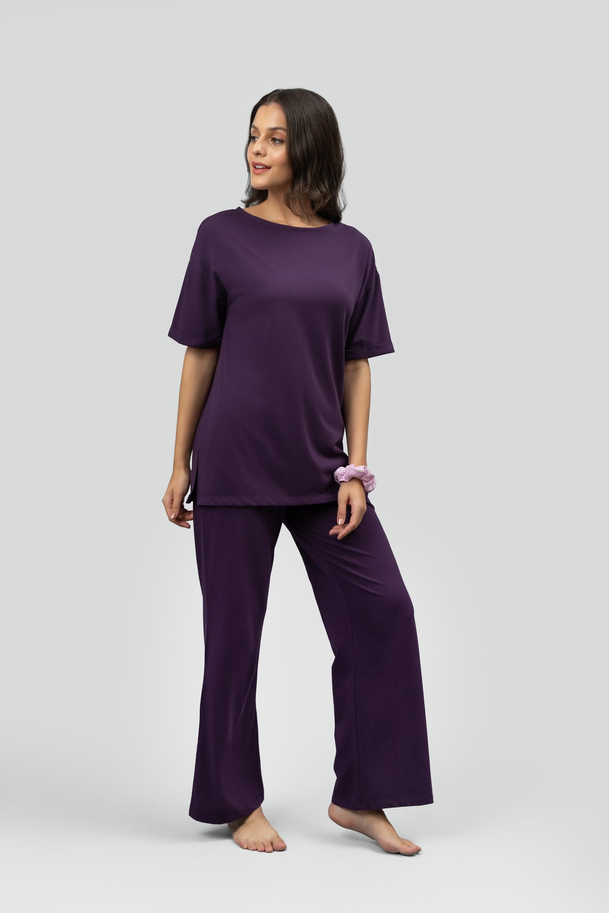 Soft Flare Plum Lounge Pants