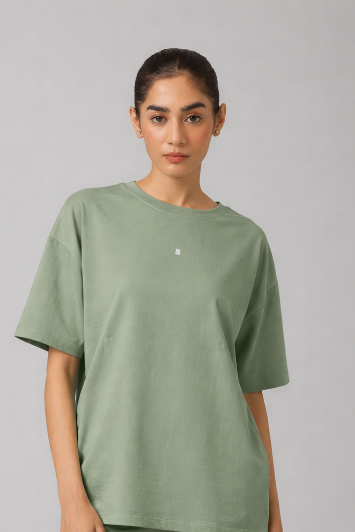 AirSupima® Sage Green Oversized Tee